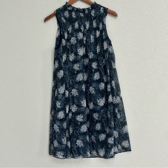 Joie Sleeveless A-Line Dress Size Medium Floral Baltic Print Flowy Summer - Picture 2 of 6